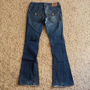 True Religion Dark Blue Flare Jeans